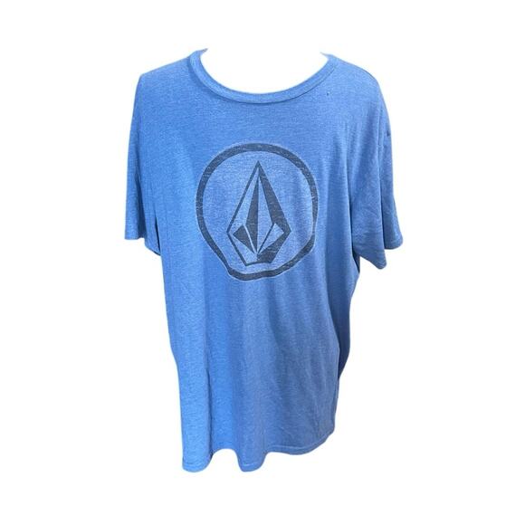 Volcom Blue Short Sleeve Shirt - Picture 1 of 3